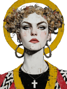 Cyber Goddess Illustration Vinyl Car Decal Sticker – Waterproof & UV-Resistant 4.1066666666666665" Cyber Goddess Illustration Vinyl Car Decal Sticker – Waterproof & UV-Resistant 4.1066666666666665"