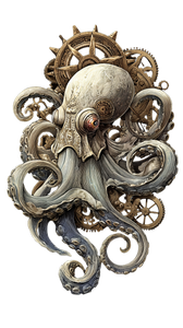 Steampunk Octopus V6 Vinyl Car Decal Sticker – Waterproof & UV-Resistant 4.8533333333333335"