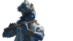 Blue Lord Krishna V2 Vinyl Car Decal Sticker – Waterproof & UV-Resistant 5.4