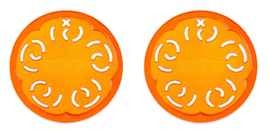 2x Long-Lasting Citrus Air Freshener | Hangable Orange Disc | Portable Commercial Strength