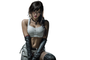 Tifa Posing Vinyl Car Decal Sticker – Waterproof & UV-Resistant 2.986666666666667"