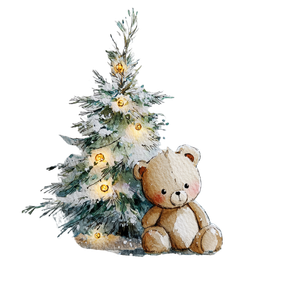 Watercolour Teddy Bear Vinyl Car Decal Sticker – Waterproof & UV-Resistant 6.826666666666667"