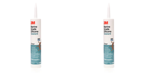 2x Strong Marine Grade Silicone Adhesive | Clear, 1/10 Gallon Cartridge | Ideal for Metal, Fiberglass, Glass | -40°F to +190°F 2x Strong Marine Grade Silicone Adhesive | Clear, 1/10 Gallon Cartridge | Ideal for Metal, Fiberglass, Glass | -40°F to +190°F