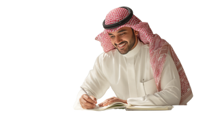 Professional Saudi Man Vinyl Car Decal Sticker – Waterproof & UV-Resistant 2.72"