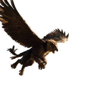 Griffon Swooping Attack Vinyl Car Decal Sticker – Waterproof & UV-Resistant 3.4133333333333336"
