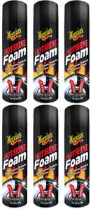6x Meguiars Hot Shine Tire Foam | Deep Black Shine | Dissolves Build-Up