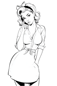 Pin-Up Tattoo Girl Vinyl Car Decal Sticker – Waterproof & UV-Resistant 8.96" Pin-Up Tattoo Girl Vinyl Car Decal Sticker – Waterproof & UV-Resistant 8.96"