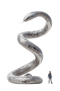 Silver Mamba Pose Vinyl Car Decal Sticker – Waterproof & UV-Resistant 8.96"