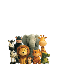 Wild Animals Friends Vinyl Car Decal Sticker – Waterproof & UV-Resistant 4.1066666666666665"