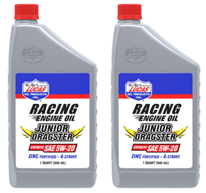 2x Lucas Oil SAE 5W-20 Synthetic Oil | 1 Quart Bottle for Junior Dragster