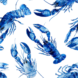 Blue Crayfish Pattern Vinyl Car Decal Sticker – Waterproof & UV-Resistant 3.4133333333333336"