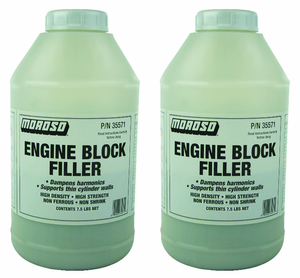 2x Moroso Engine Block Filler | Epoxy Based One Gallon | Prevents Cracks, Improves Seal, Dampens Vibrations