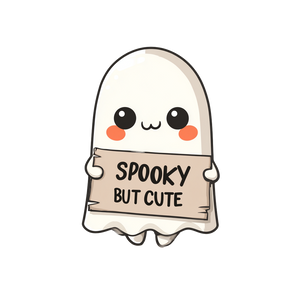 Spooky Cute Ghost Vinyl Car Decal Sticker – Waterproof & UV-Resistant 6.826666666666667"