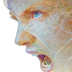 Angry Grunge Woman Vinyl Car Decal Sticker – Waterproof & UV-Resistant 6.826666666666667"