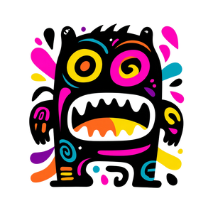 Screaming Monster Icon Vinyl Car Decal Sticker – Waterproof & UV-Resistant 6.826666666666667"