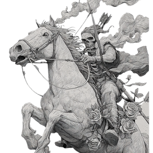 Ghostly Apache Warrior Vinyl Car Decal Sticker – Waterproof & UV-Resistant 3.4133333333333336"