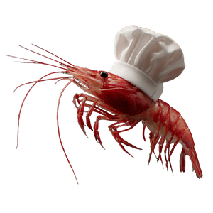 Chef Shrimp V2 Vinyl Car Decal Sticker – Waterproof & UV-Resistant 3.4133333333333336"