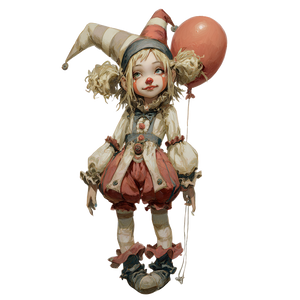 Blonde Clown Girl V3 Vinyl Car Decal Sticker – Waterproof & UV-Resistant 3.4133333333333336"
