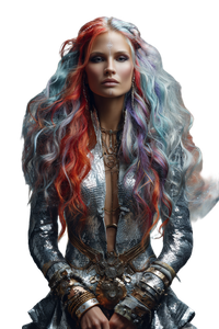 Fantasy Multicolor Hair Vinyl Car Decal Sticker – Waterproof & UV-Resistant 4.4