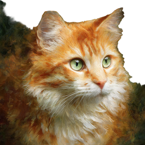 Fluffy Tabby Cat V9 Vinyl Car Decal Sticker – Waterproof & UV-Resistant 6.826666666666667"