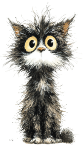 Cute Messy Cat Vinyl Car Decal Sticker – Waterproof & UV-Resistant 4.8533333333333335"