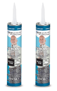 2x Superior Adhesion Black Roof Sealant | Seal Vents/ Window/ Door | Dicor Corp.