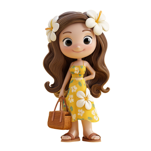 Funko-Pop Girl V2 Vinyl Car Decal Sticker – Waterproof & UV-Resistant 3.4133333333333336"