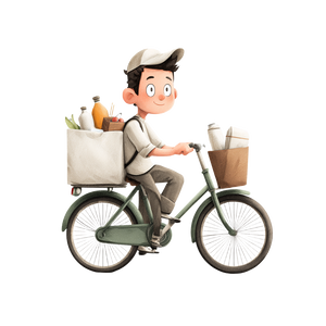 Anime Delivery Guy Vinyl Car Decal Sticker – Waterproof & UV-Resistant 3.4133333333333336"