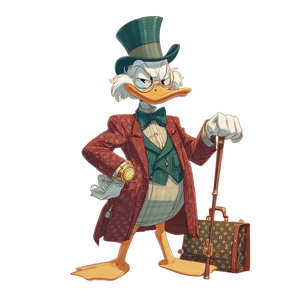 Luxurious Scrooge Mcduck V3 Vinyl Car Decal Sticker – Waterproof & UV-Resistant 6.826666666666667"