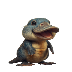 Silly Platypus Vinyl Car Decal Sticker – Waterproof & UV-Resistant 3.4133333333333336"