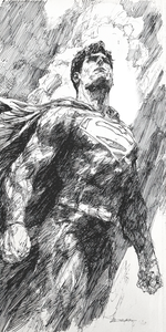 Superman Drawing Vinyl Car Decal Sticker – Waterproof & UV-Resistant 5.12"