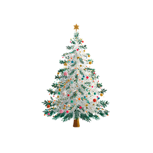 Christmas Tree V18 Vinyl Car Decal Sticker – Waterproof & UV-Resistant 3.4133333333333336"