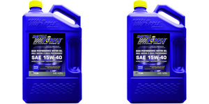 2x Royal Purple Synthetic Oil | SAE 15W-40 | Better Wear Protection, Increased Fuel Efficiency | 5 Quart Bottle
