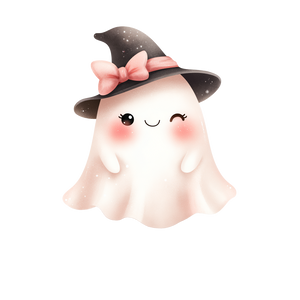 Cute Ghost Witch V7 Vinyl Car Decal Sticker – Waterproof & UV-Resistant 3.4133333333333336"