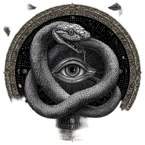 Ouroboros Eye Vinyl Car Decal Sticker – Waterproof & UV-Resistant 3.4133333333333336"