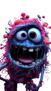 Microbiome Character V2 Vinyl Car Decal Sticker – Waterproof & UV-Resistant 4.8533333333333335"