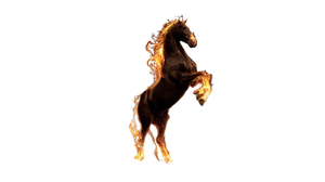 Fire Horse Vinyl Car Decal Sticker – Waterproof & UV-Resistant 2.72"