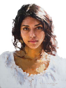 Elegant Indian Portrait Vinyl Car Decal Sticker – Waterproof & UV-Resistant 8.213333333333333"