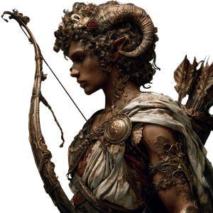 Satyr Archer Woman Vinyl Car Decal Sticker – Waterproof & UV-Resistant 3.4133333333333336"