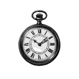 Roman Numeral Watch Vinyl Car Decal Sticker – Waterproof & UV-Resistant 6.826666666666667"