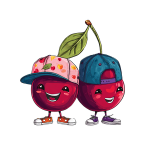 Cherries In Caps V2 Vinyl Car Decal Sticker – Waterproof & UV-Resistant 6.826666666666667"
