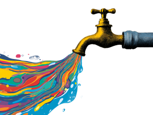 Colorful Liquid Spigot Vinyl Car Decal Sticker – Waterproof & UV-Resistant 6.1866666666666665"