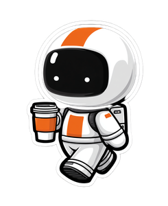 Chibi Korean Astronaut Vinyl Car Decal Sticker – Waterproof & UV-Resistant 4.05333333333333