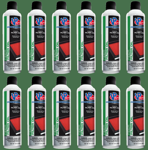 12x VP Racing Fuels Air Filter Oil | Maximizes Air Flow, Traps Dirt and Particles | Water-Resistant