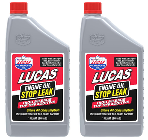 2x Lucas Oil Oil Additive | Restore Hard Seals & Gaskets | Stop Oil Leaks | Mixes with All Engine Oils