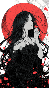 Gothic Anime Woman V21 Vinyl Car Decal Sticker – Waterproof & UV-Resistant 9.706666666666667"