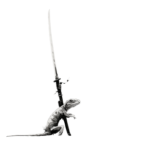 Gecko Warrior V2 Vinyl Car Decal Sticker – Waterproof & UV-Resistant 6.826666666666667"
