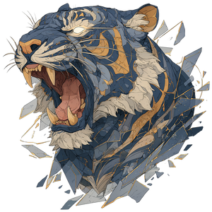 Roaring Tiger Tattoo V7 Vinyl Car Decal Sticker – Waterproof & UV-Resistant 6.826666666666667" Roaring Tiger Tattoo V7 Vinyl Car Decal Sticker – Waterproof & UV-Resistant 6.826666666666667"