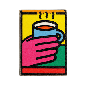 Pop Art Coffee Hand Vinyl Car Decal Sticker – Waterproof & UV-Resistant 6.826666666666667"
