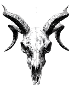Baphomet Skull Vinyl Car Decal Sticker – Waterproof & UV-Resistant 4.0"